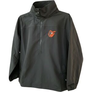 Cutter & Buck Baltimore Orioles Rainier Half-Zip Pullover‎ Jacket Charcoal XL